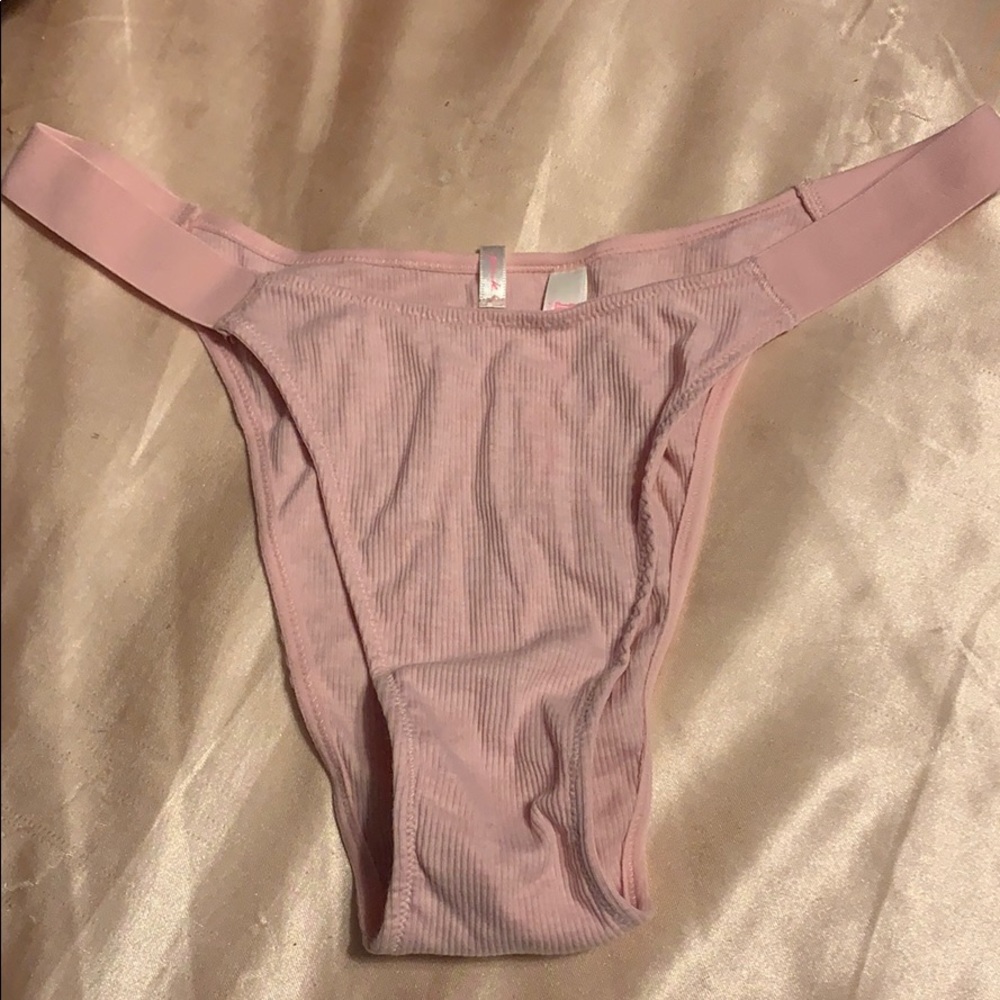 pink victoria secret brazilian cotton underwear